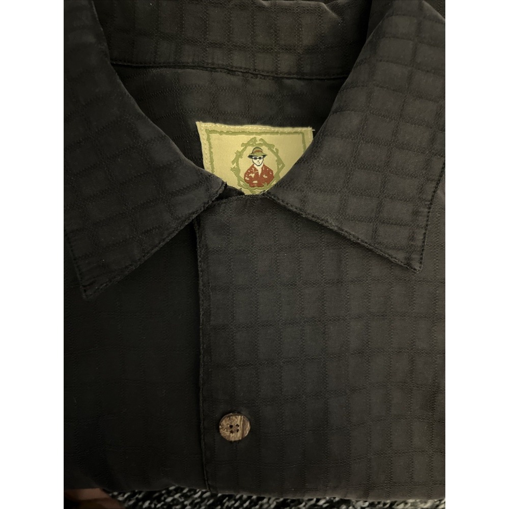 Joe Marlin Men's Buttonā Down Original Outfitters Long Sleeve Black Shirt Size L